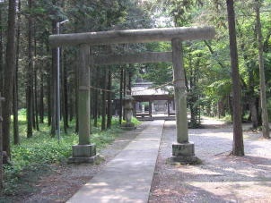 鎌形八幡神社 鳥居からの眺め